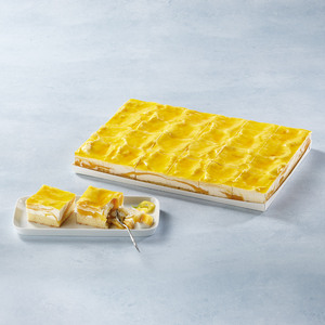 Mango-Crème-Fraîche Schnitte 4x4.8cm Mango-Crème-Fraîche Schnitte 4x4.8cm