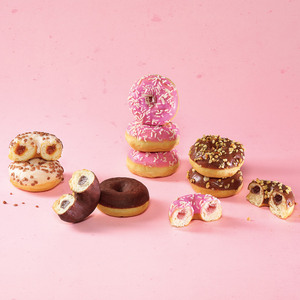 Micro filled Donuts mixed Ø 5.5cm Micro filled Donuts mixed Ø 5.5cm