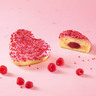 Raspberry Filled Heart Donut